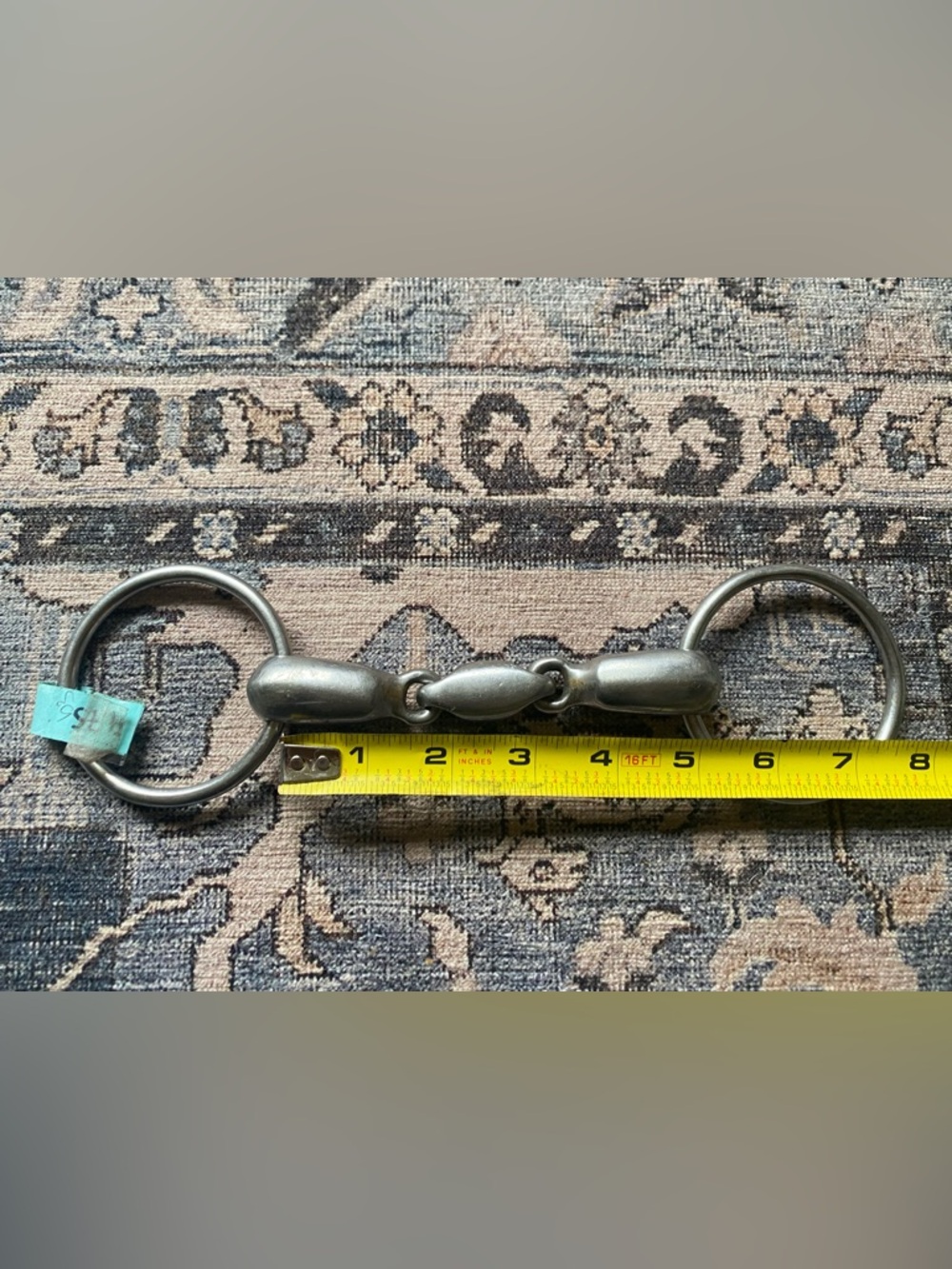 Stainless Steel Horse Bit with Double Joint - Gray